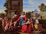 Nicolas Poussin Heilige Familie oil painting on canvas